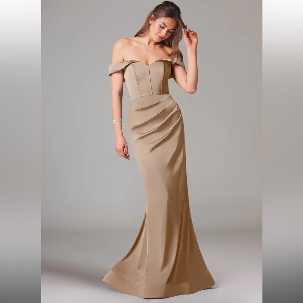 Azazia Everly Taupe dress M